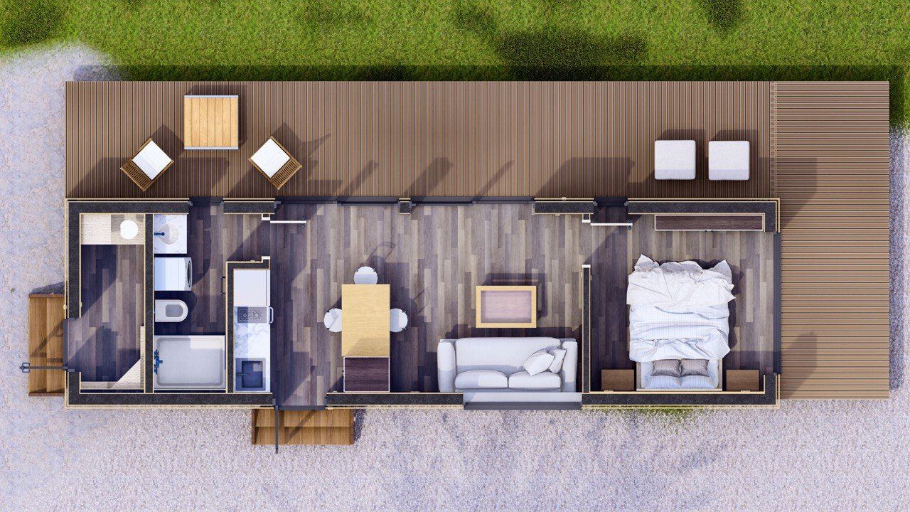 Tiny House / Modulhaus 40 m² – Energieeffiziente SIP-Bauweise – Skandinavisches Design – Bild 13