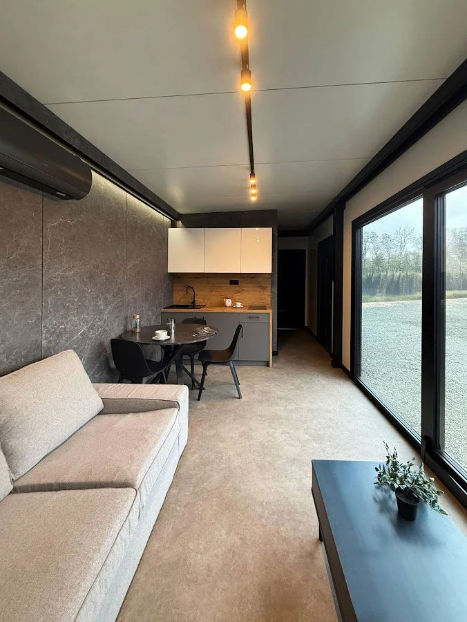 Tiny House Container 30m² – Bezugsfertig – Zeitgenössischer Stil – Bild 12